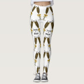 Champagnebril met Golden Bows Leggings (Voorkant)