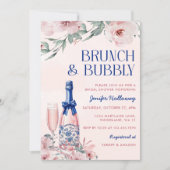 Champagnebrunch en bubbelig Vrijgezellenfeest Kaart (Voorkant)
