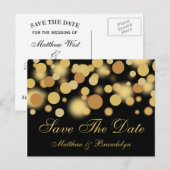 Champagnebubbels Bewaar de datum na de Kaart (Voorkant / Achterkant)