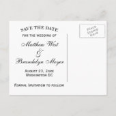 Champagnebubbels Bewaar de datum na de Kaart (Achterkant)