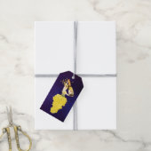 Champagnedruiven cadeaulabel (Met Touw)