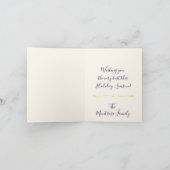 Champagnedruiven Feestdagen Kaart (Binnen)