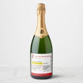 Champagneetiket op recept sparkling wijnetiket (Voorkant)