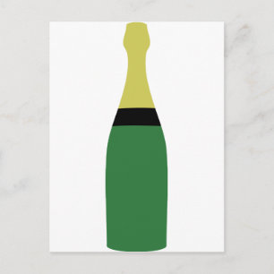 champagnefles briefkaart