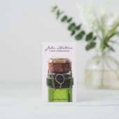 Champagnefles | Close-up Visitekaartje (Staand voorkant)