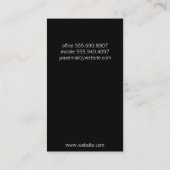 Champagnefles | Close-up Visitekaartje (Achterkant)