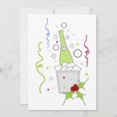 Champagnefles Ijsemmer Feestviering Kaart (Voorkant)