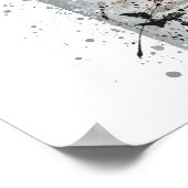 Champagnefles Muur Kunstprint 'Blanc' Poster (Hoek)