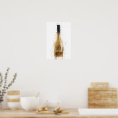 Champagnefles Muur Kunstprint 'Midas' Poster (Keuken)