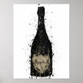 Champagnefles Muur Kunstprint 'Vanta' Poster (Voorkant)
