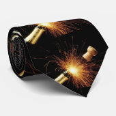 champagnefles stropdas (Opgerold)