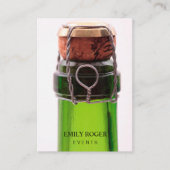 Champagnefles Visitekaartje (Voorkant)