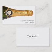 Champagnefles Visitekaartjes (Voorkant / Achterkant)