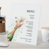 Champagnefles Vrijgezellenfeest feest Reclamebord Met Voetstuk (Insitu)