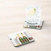 champagneflessen bier onderzetter (Rechterzijde)