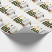 champagneflessen cadeaupapier (Hoek)