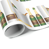 champagneflessen cadeaupapier (Rol Hoek)