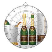 champagneflessen dartbord (Voorkant)