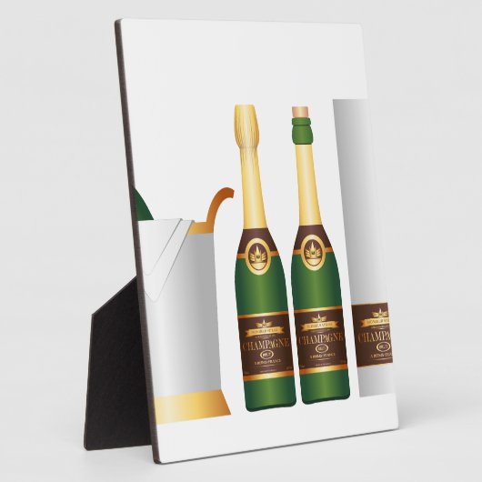 champagneflessen fotoplaat (Zijkant)