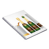 champagneflessen notitieboek (Rechterzijde)