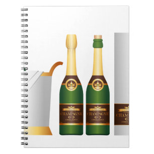 champagneflessen notitieboek