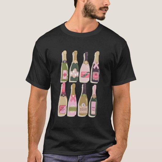 Champagneflessen Oud en Nieuw 2022 Py T-shirt (Voorkant)