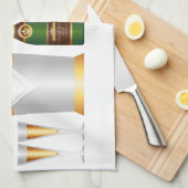 champagneflessen theedoek (Quarter Fold)