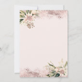 Champagneglas Boho Bloemen Brunch & Bubbly Kaart (Achterkant)