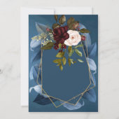 Champagneglas Bourgogne Rozen Blauw Pensioen Kaart (Achterkant)