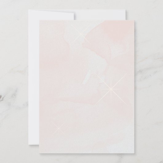  champagneglas en flesverjaardagsfeestje kaart (Achterkant)