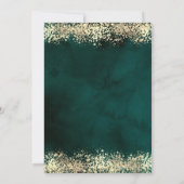 Champagneglas Gouden Confetti Groen 60e Verjaardag Kaart (Achterkant)