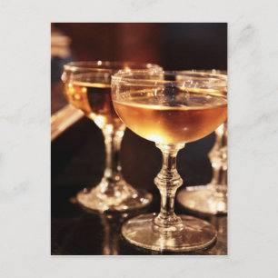 champagneglas gouden toast briefkaart