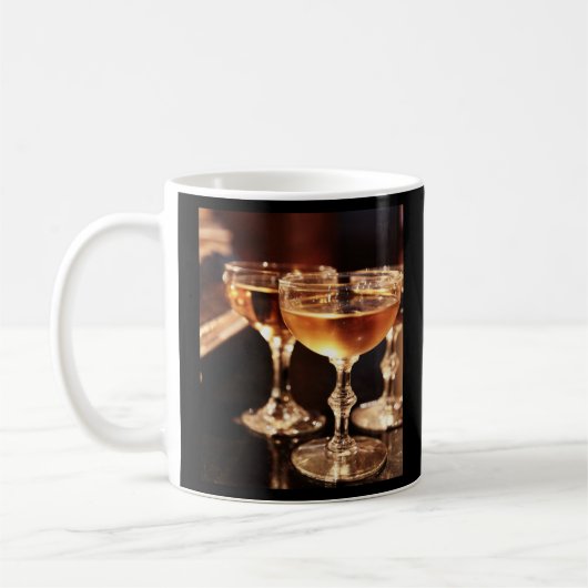 champagneglas gouden toast koffiemok (Links)