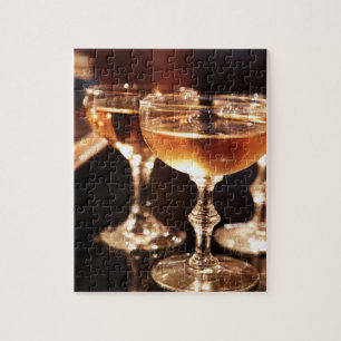 champagneglas gouden toast legpuzzel