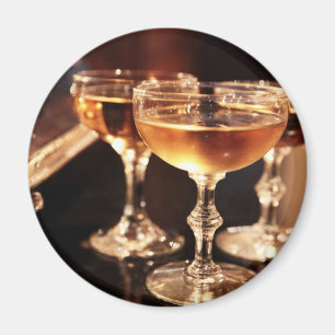 champagneglas gouden toast magneet