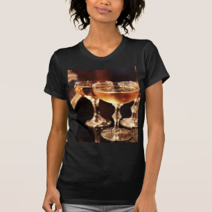 champagneglas gouden toast t-shirt