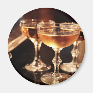 champagneglas gouden toost magneet