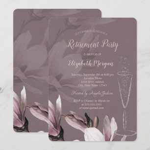 Champagneglas Magnolia Pensioen Kaart