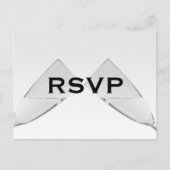 Champagneglas RSVP-Briefkaart Uitnodiging Briefkaart (Voorkant)