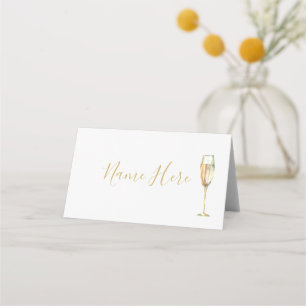 Champagneglas Vouw Plaatskaart Plaatskaartje