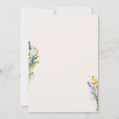 Champagneglas Wildflower Moederdag Brunch Kaart (Achterkant)