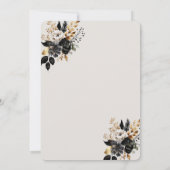 Champagneglas Zwart Rozen Brunch & Bubbly Kaart (Achterkant)