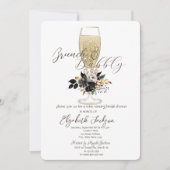Champagneglas Zwarte Rozen Brunch & Mousserende wi Kaart (Voorkant)