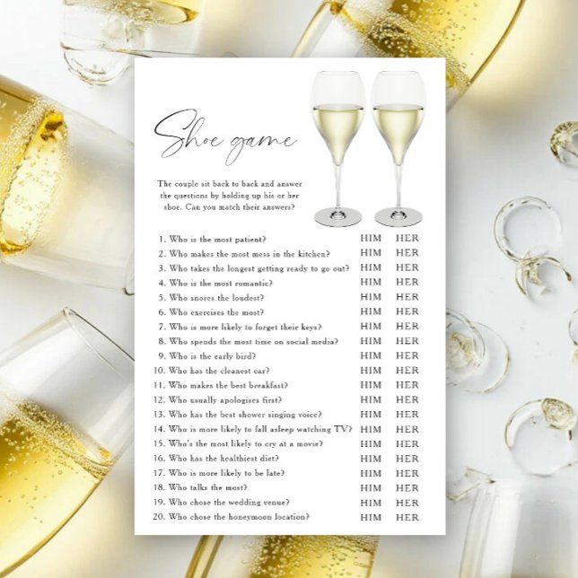 Champagneglazen Bruidsbruiloft Schoenenspel (Creator heeft geüpload)