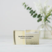 Champagneglazen | Catering Banket Visitekaartje (Staand voorkant)