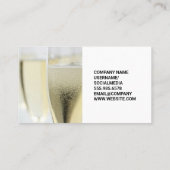 Champagneglazen | Catering Banket Visitekaartje (Achterkant)