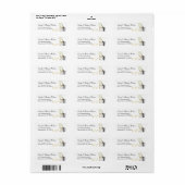 Champagneglazen en emmerlabels etiket (Full Sheet)