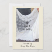 Champagneglazen Huwelijk Save The Date (Voorkant)