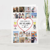 Champagneglazen Jubileum Foto Kaart (Voorkant)