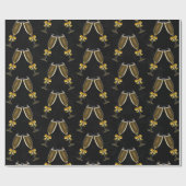 Champagneglazen klinken samen cadeaupapier (Vlak)